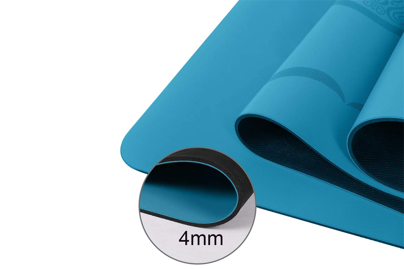 Gesunde blaue PU-Gummi-Yoga-Matte