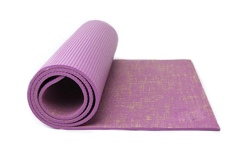 Natürliche organische Jute-PVC-Yoga-Matte