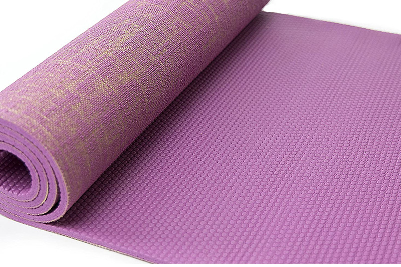 Natürliche organische Jute-PVC-Yoga-Matte