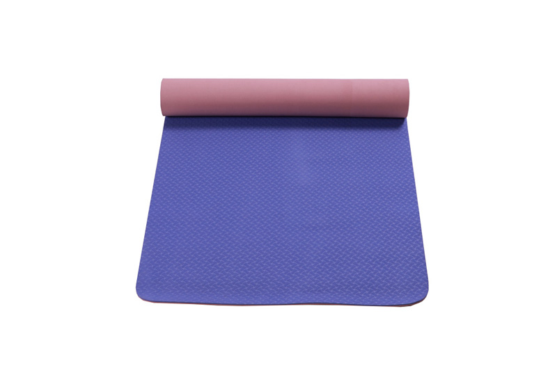 Rutschfeste lila/rosa TPE-Yoga-Matte