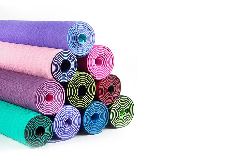 Hübsche rosa TPE-Yoga-Matte