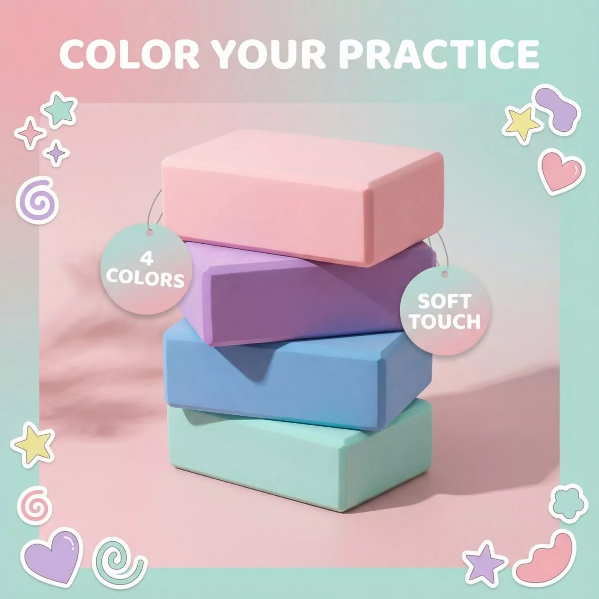 Round Edge EVA Yoga Block