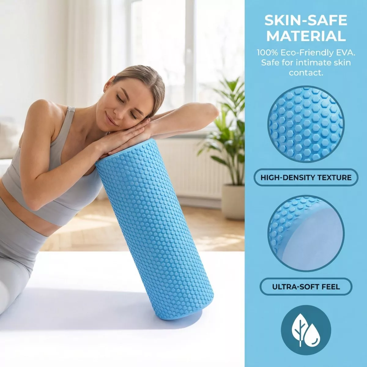 Solid Color EVA Yoga Roller
