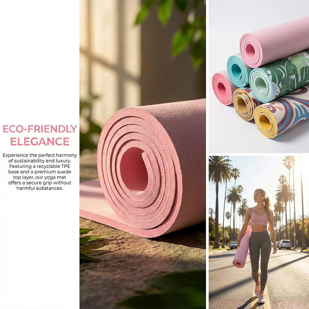 Suede TPE Yoga Mat
