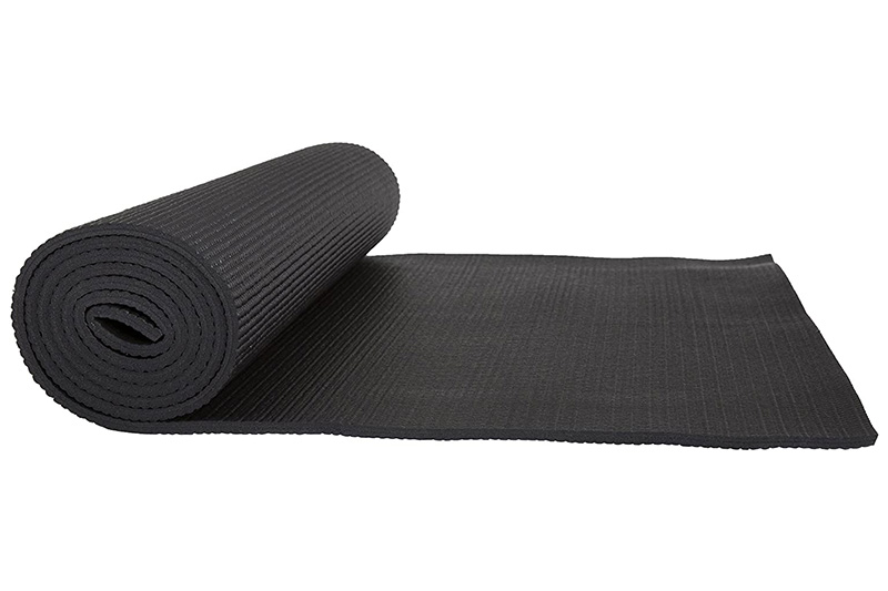 4 mm einfarbige PVC-Yogamatte mit Riemen