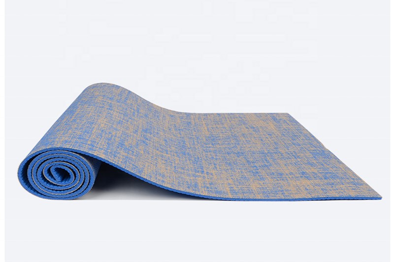 Bunte Jute 5 mm Dicke PVC-Yoga-Großhandelsmatte